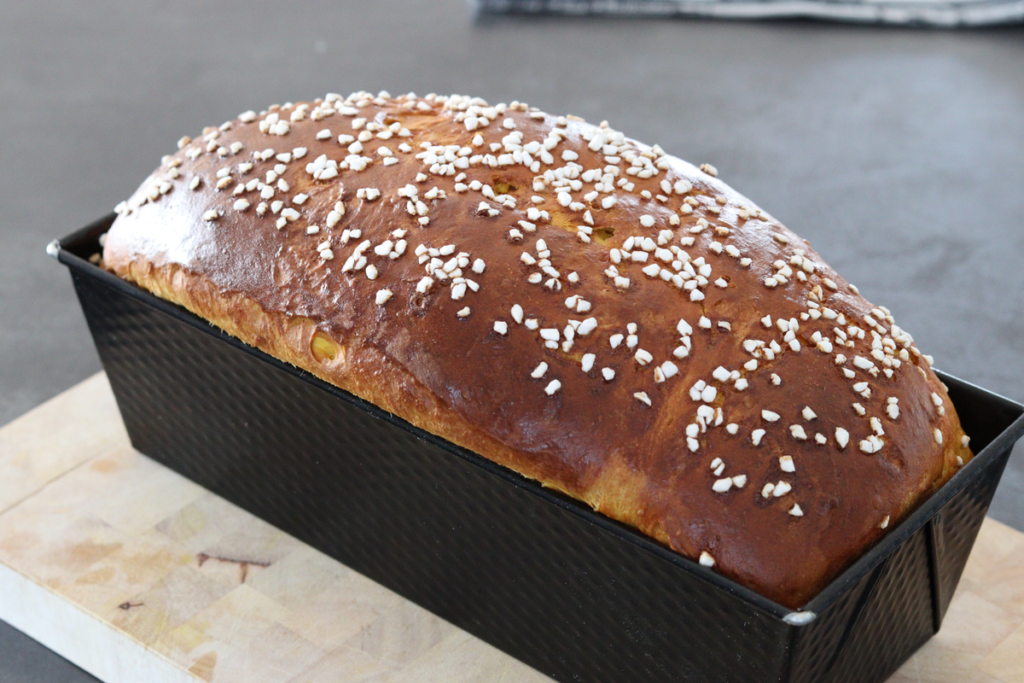 Fertiges Kürbis-Brioche