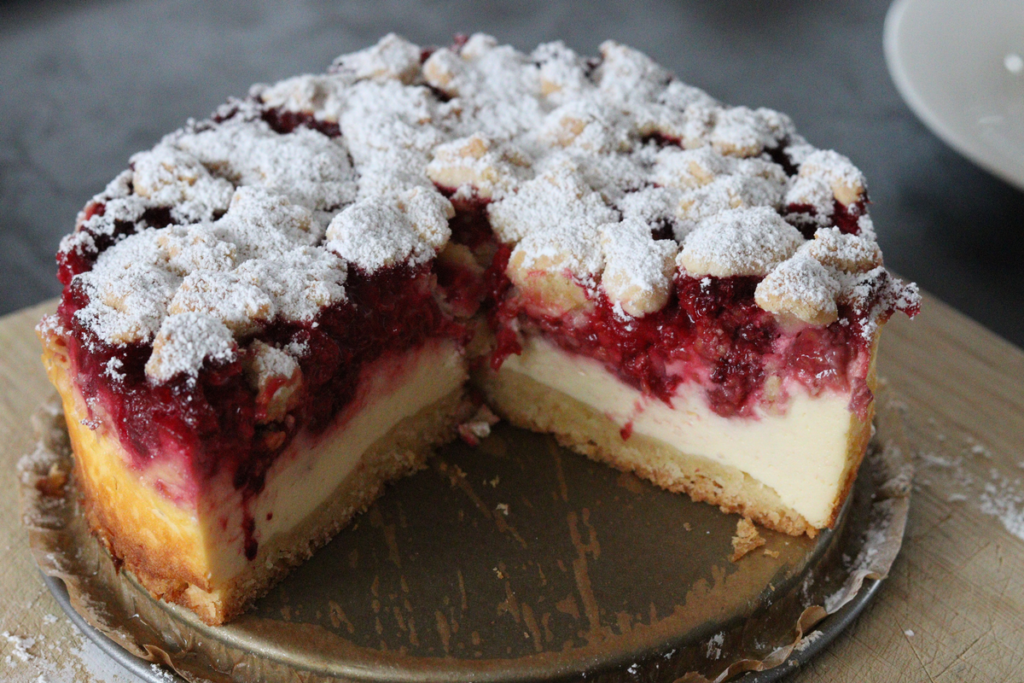 Himbeer-Käsekuchen